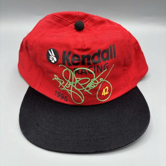 90s Vintage Kyle Petty #42 Kendall Oil Nascar Racing Snapback Y2K Hat Cap - Picture 4 of 4